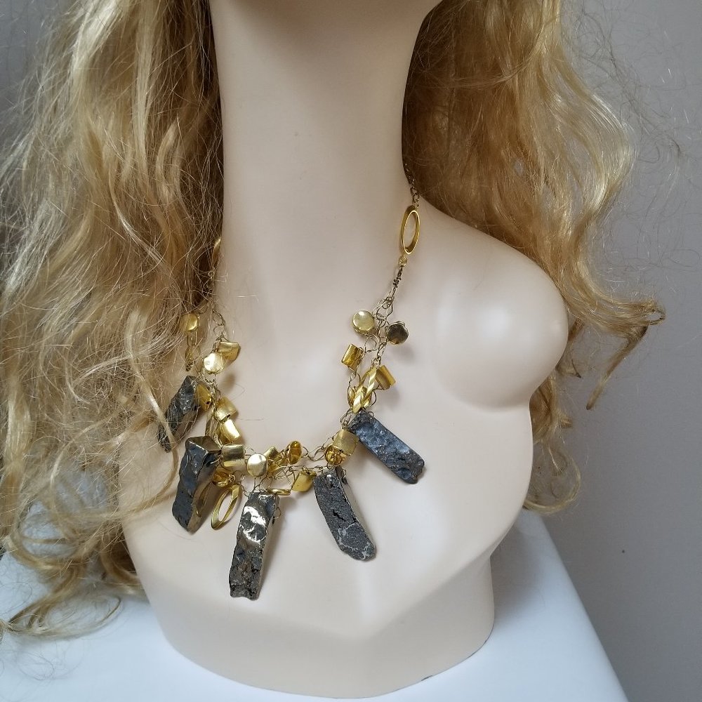 Agate Gold Necklace